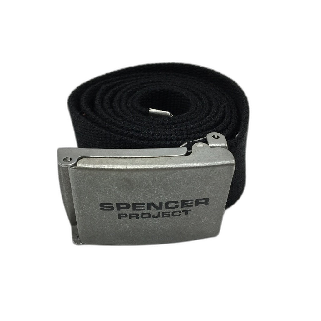Spencer Project Lightspeed Canvas Cotton Woven Belt L120CM Mens Black NEW