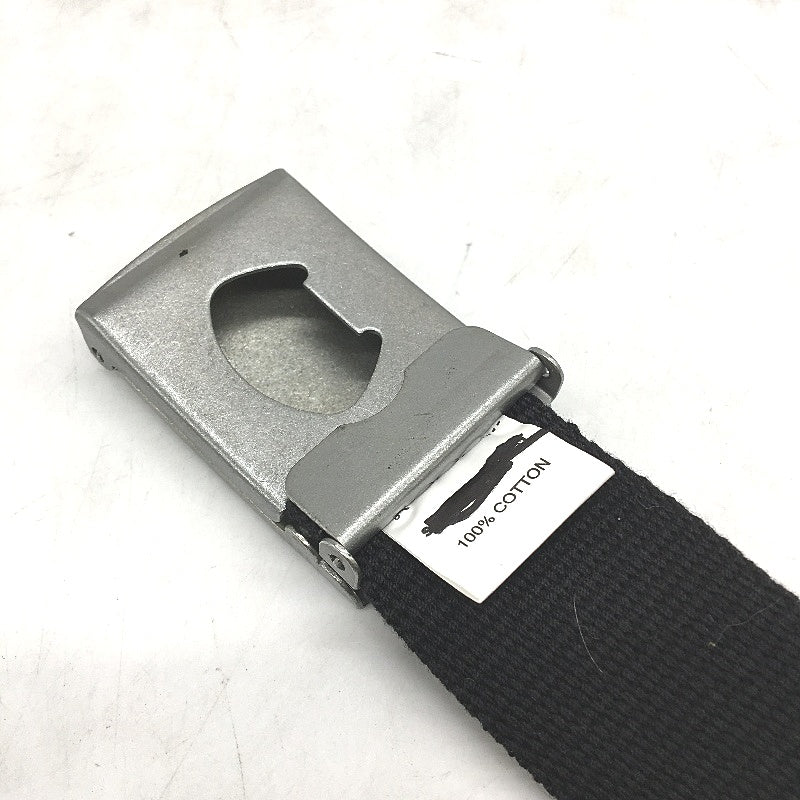 Spencer Project Lightspeed Canvas Cotton Woven Belt L120CM Mens Black NEW