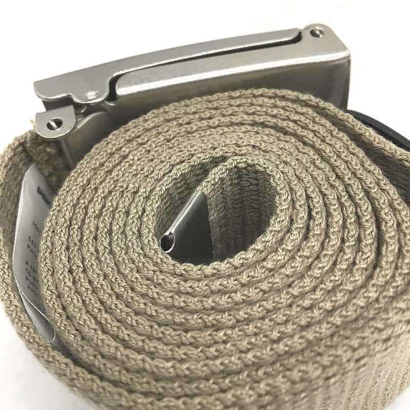 Spencer Project Lightspeed Canvas Cotton Woven Belt L120CM Mens Grey NEW