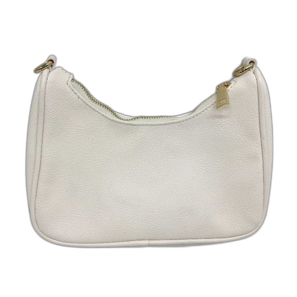 PETA & JAIN White Mini Shoulder Bag With Adjustable Crossbody Strap DEMO