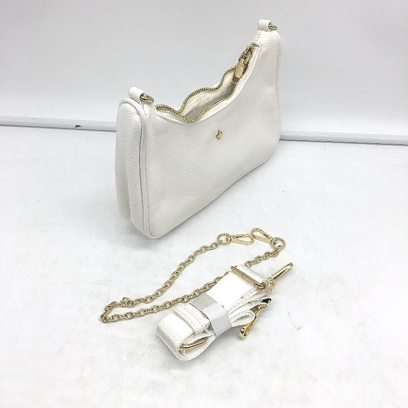 PETA & JAIN White Mini Shoulder Bag With Adjustable Crossbody Strap DEMO