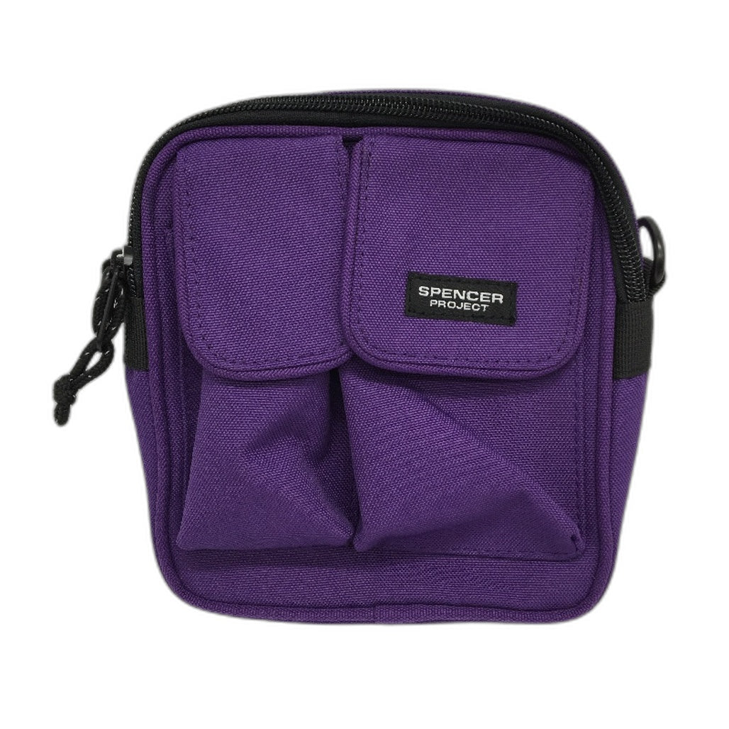 Spencer Project Burnside Camera Bag Pouch With Pockets Canvas Purple Unisex NEW