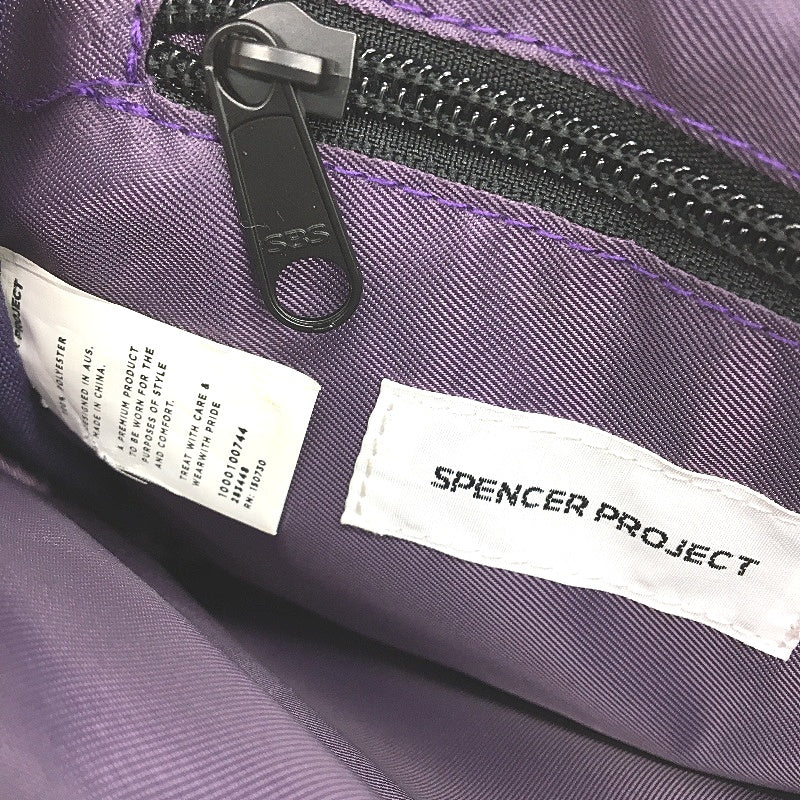 Spencer Project Burnside Camera Bag Pouch With Pockets Canvas Purple Unisex NEW