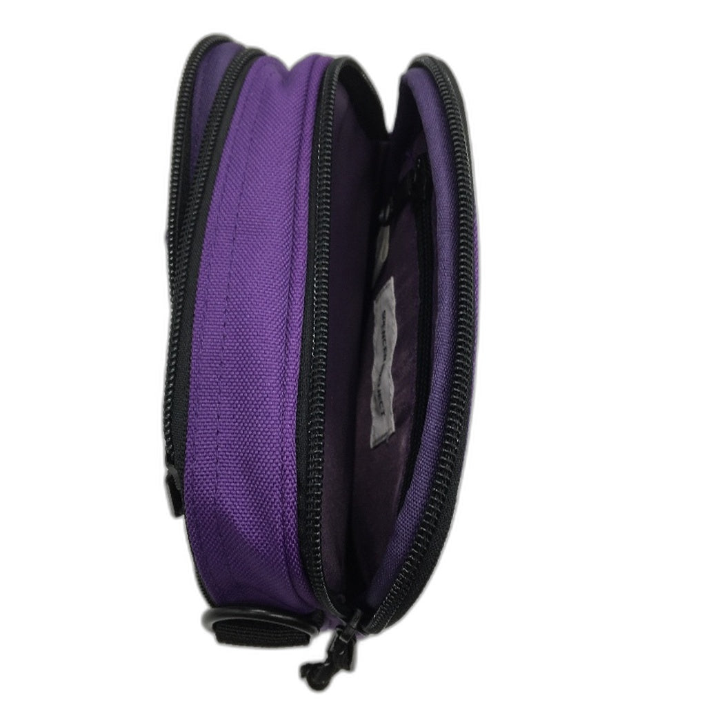 Spencer Project Burnside Camera Bag Pouch With Pockets Canvas Purple Unisex NEW