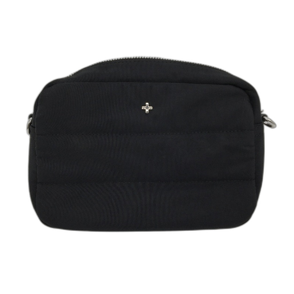 PETA & JAIN Casual Quilted Padded Crossbody Camera Bag Phone Pouch Black NEW