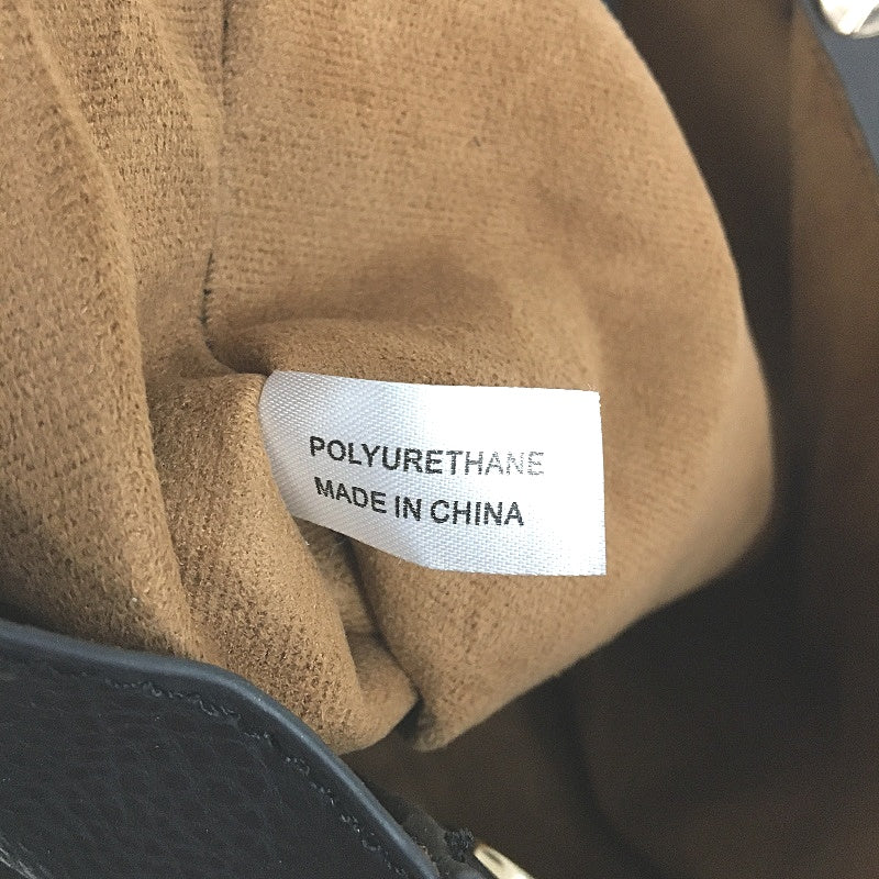 Agent Ninetynine Soft Faux Leather Tote Lightweight Shoulder Bag Black NEW