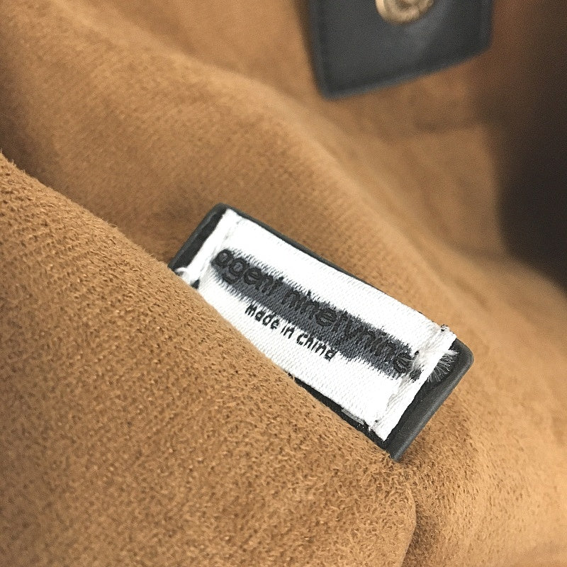 Agent Ninetynine Soft Faux Leather Tote Lightweight Shoulder Bag Black NEW