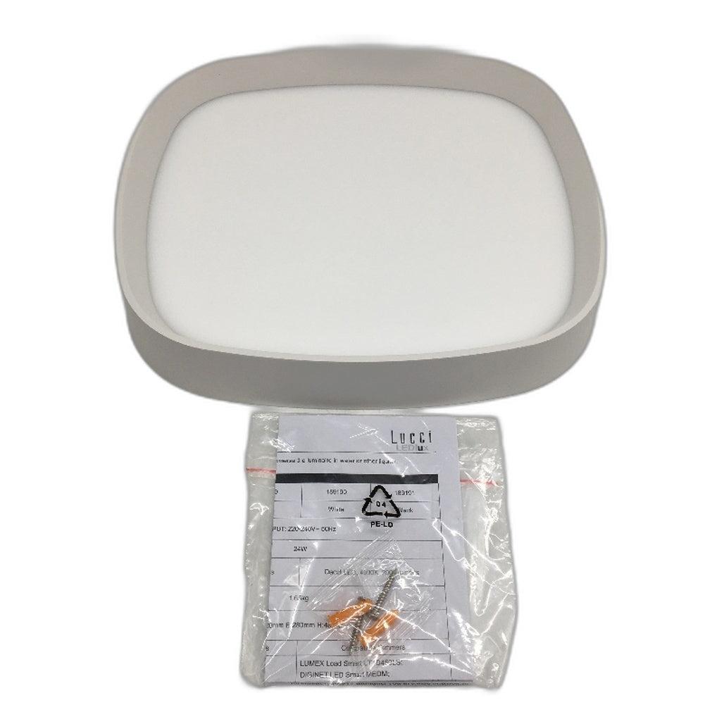 Lucci LEDlux Como Dimmable LED Flush Mount 24W 1700 Lumens 3000K Warm White NEW