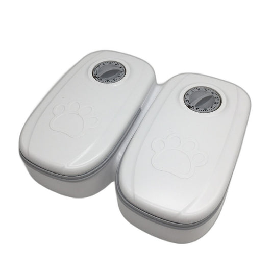 NGO 2 Meal Automatic 48 Hour Timer Pet Cat Dog Feeder Food Dispenser NEW