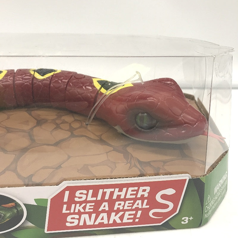 ZURU Robo Alive Light Up Slithering Robotic Snake Toy Battery Powered Red NEW