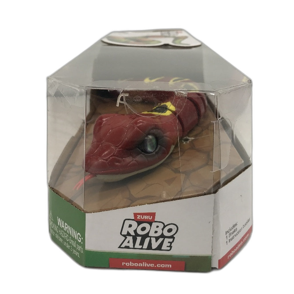 ZURU Robo Alive Light Up Slithering Robotic Snake Toy Battery Powered Red NEW