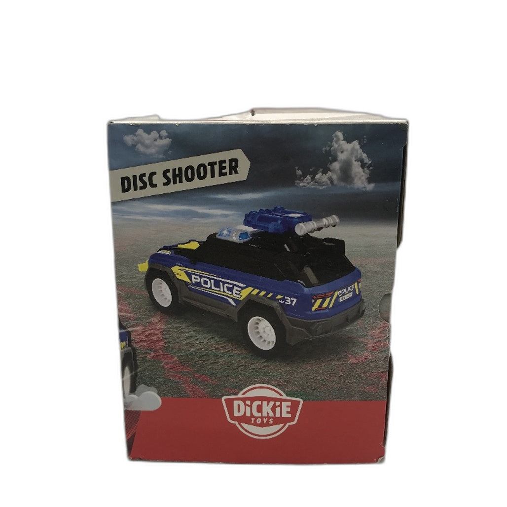 Dickie Toys Police SUV Large Toy Car With Light And Sound Disc Shooter NEW