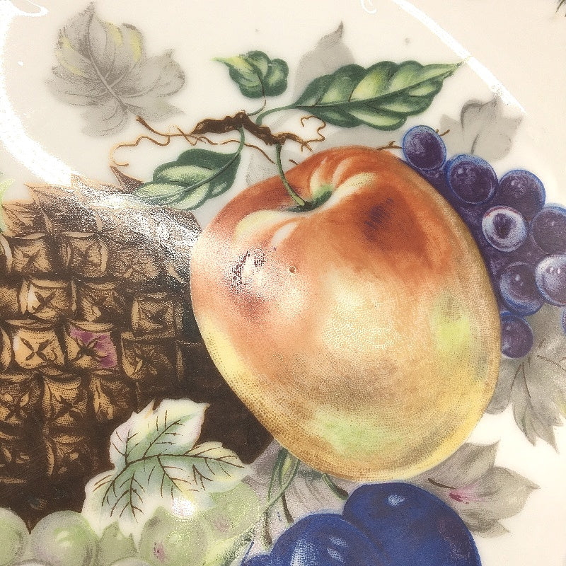 Made In Japan Set of 3 Gold Edged Fruit Themed Decorative Wall Hanging Plates