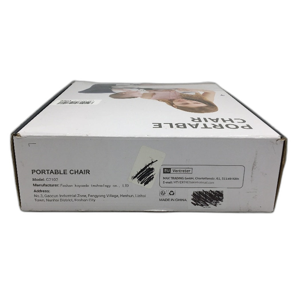 Hook-On Baby Feeding High Chair Portable Blue Dinosaur Pattern With Carry Bag