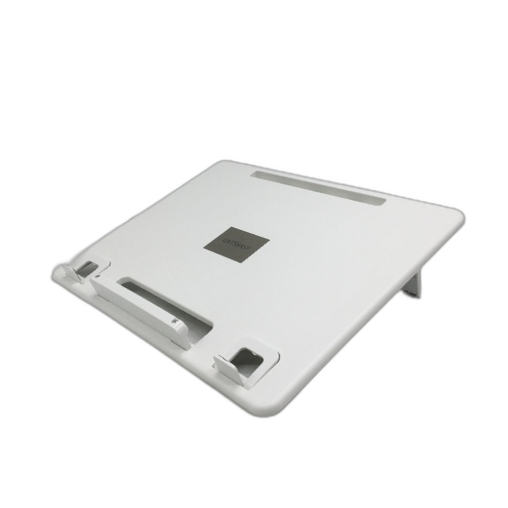OATSBASF Laptop Stand Portable Notebook Holder Adjustable Angle White NEW