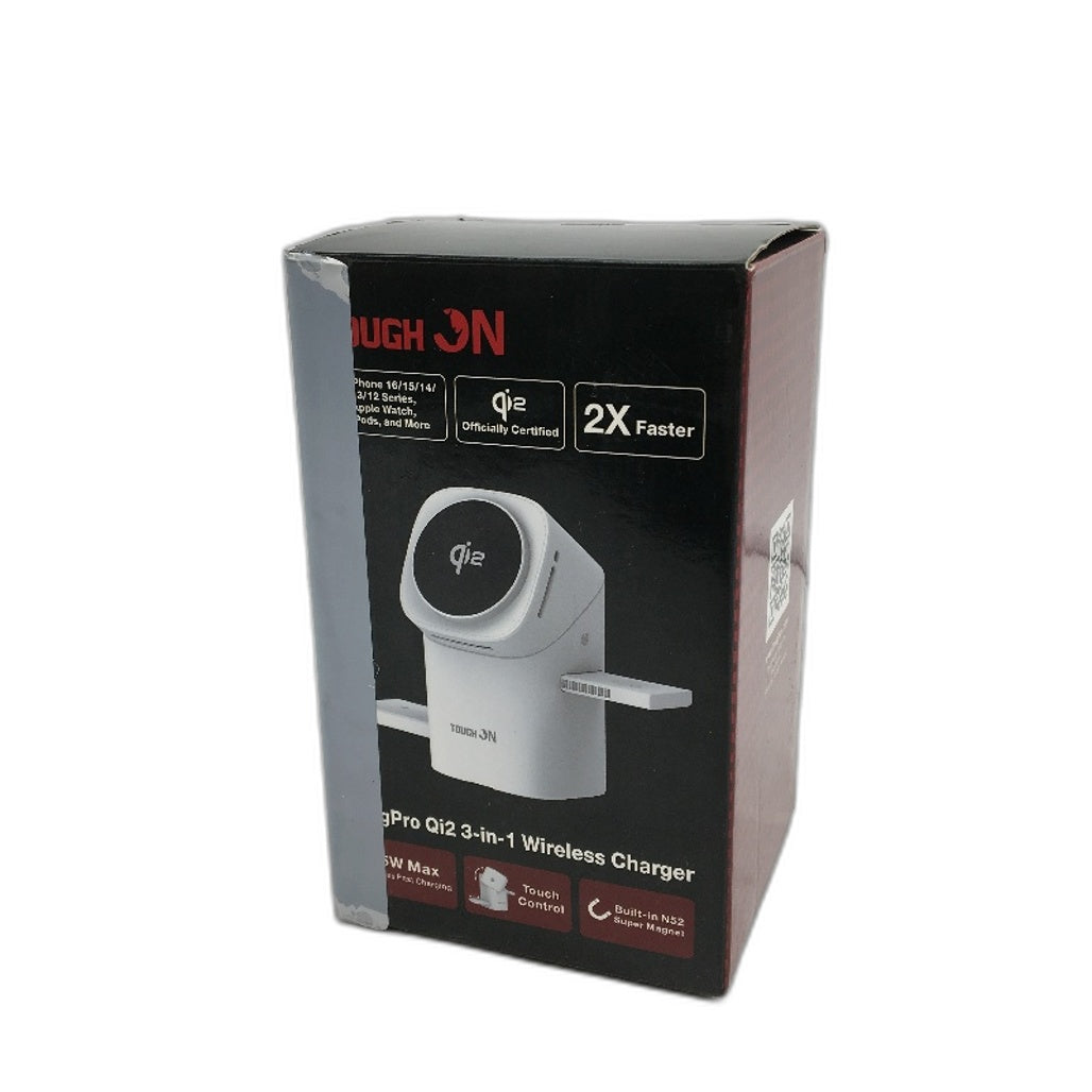 TOUGH ON MagPro Qi2 3 in 1 Wireless Charger Touch Control N52 Magnet NEW