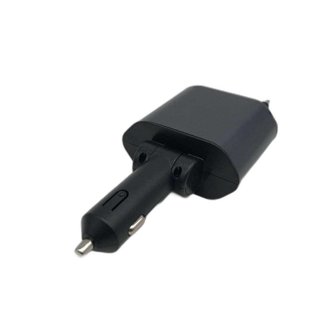 Retractable Car Charger 4 In 1 Fast 120W Telescopic Cable Built In Fuse NEW