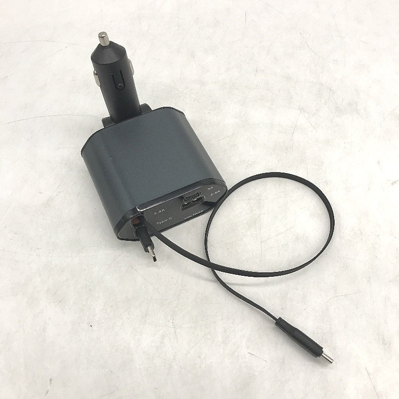 Retractable Car Charger 4 In 1 Fast 120W Telescopic Cable Built In Fuse NEW