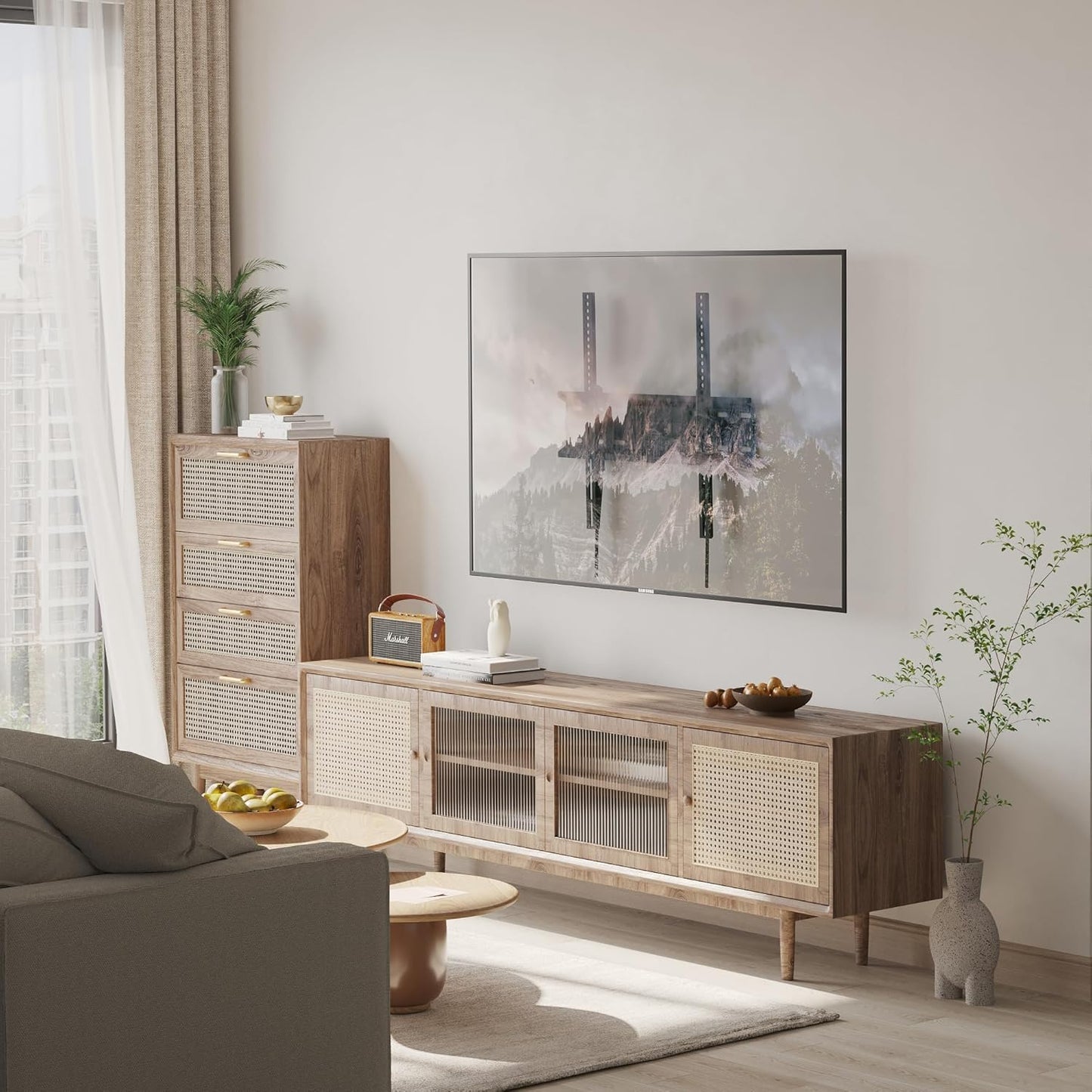 Bontec Ultra Slim TV Wall Bracket for 23-60 inchs LCD LED TVs 116SB v02 NEW