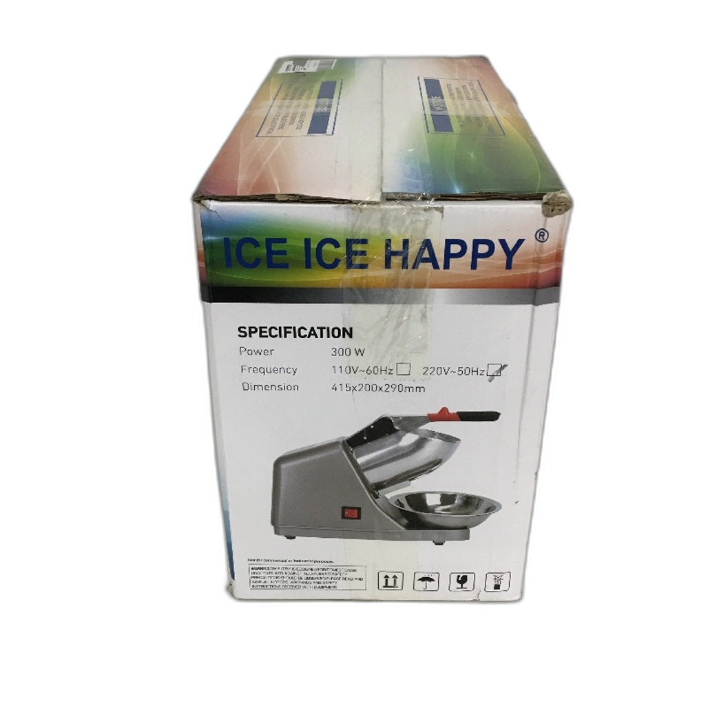 Roedeer High Power Ice Crusher Shaved Ice Machine Stainless Steel Blade 300W