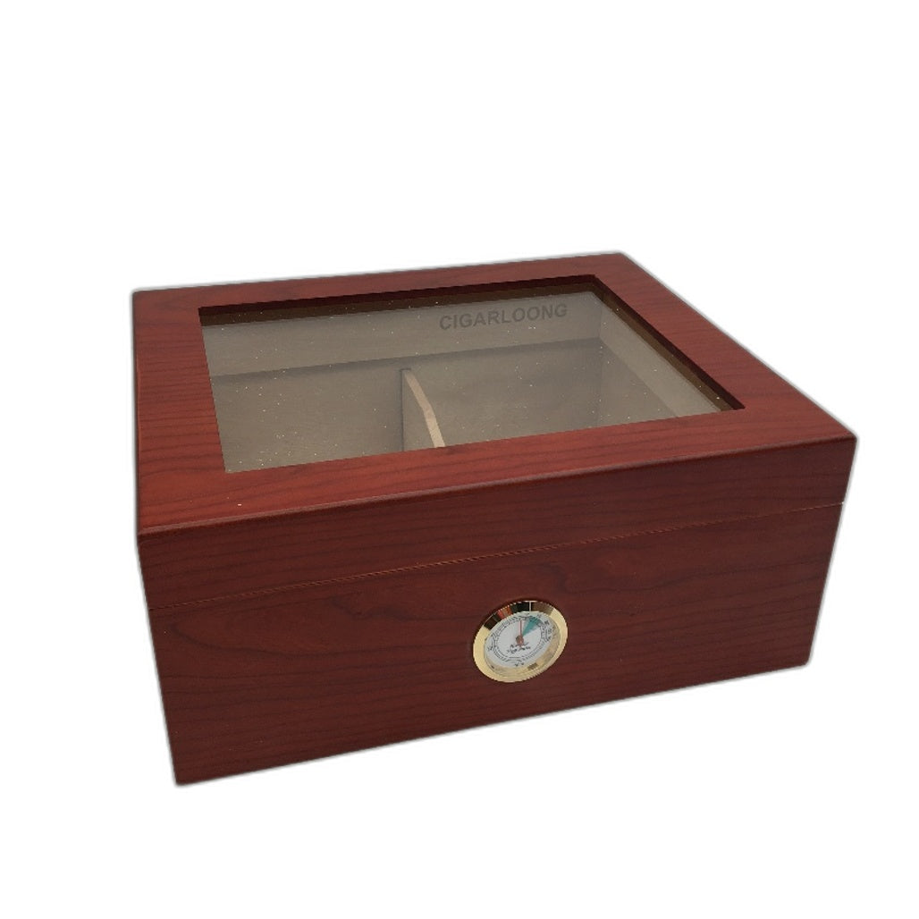Cigarloong Cigar Humidifier Large Capacity With Hygrometer Cedar Storage Box NEW