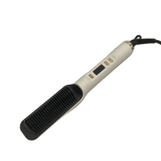 Hair Stylist Multipurpose Hair Straightener Straightening Comb Brush White NEW