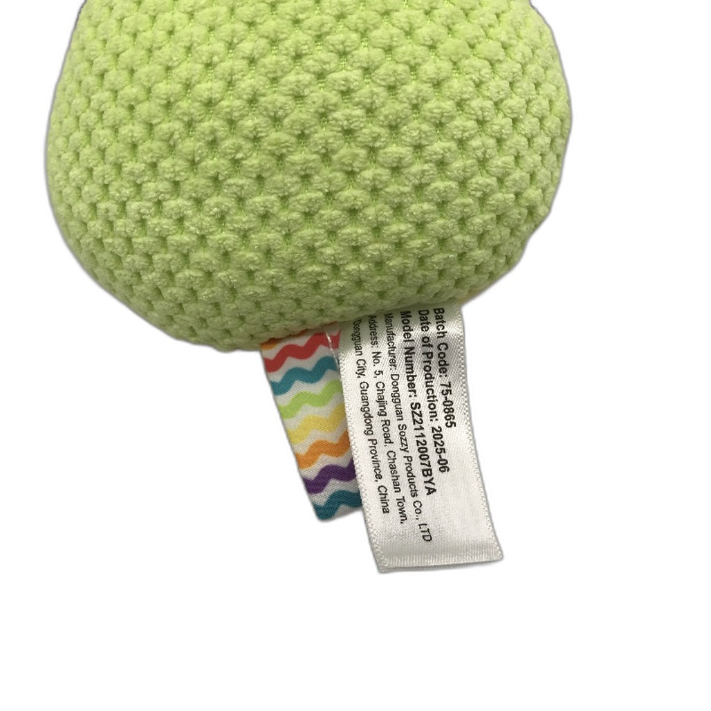 Baby Musical Caterpillar Sensory Plush Toy With Hidden Music Button In Head NEW