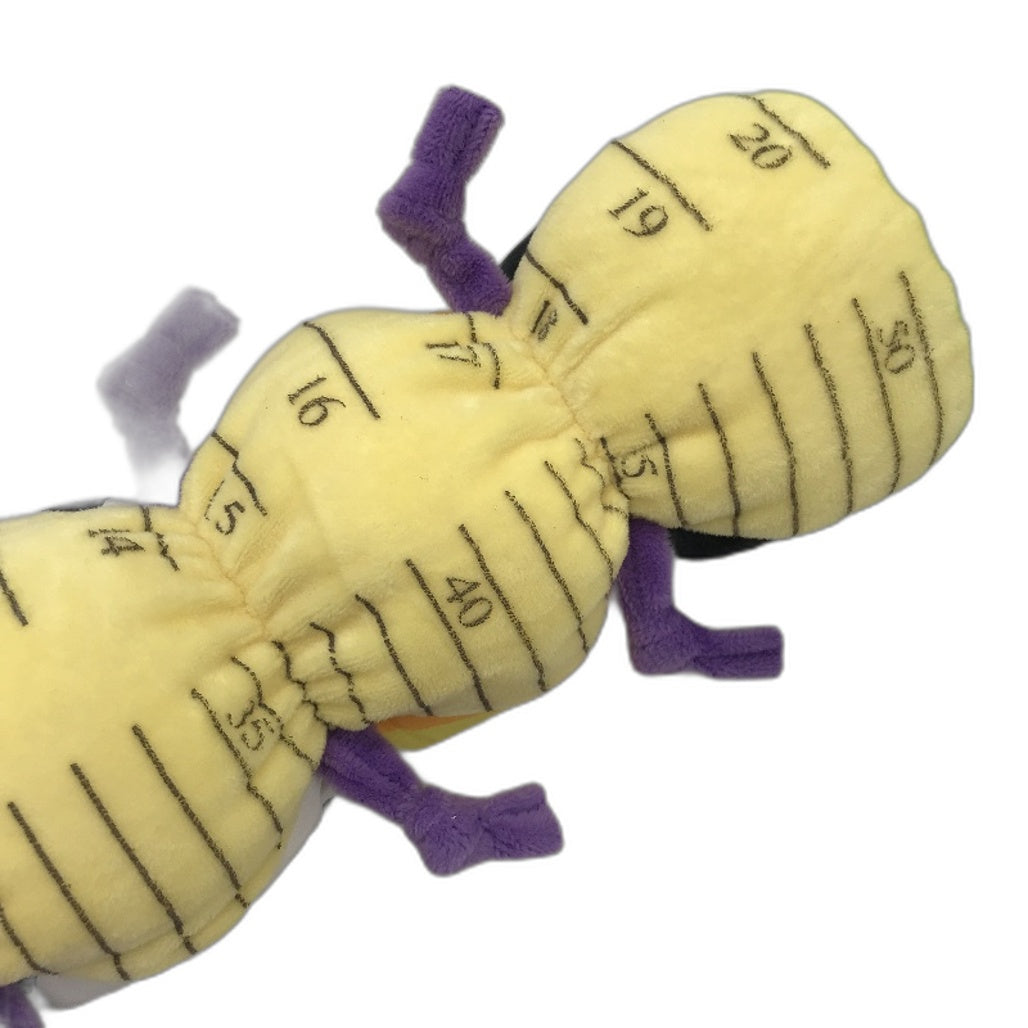 Baby Musical Caterpillar Sensory Plush Toy With Hidden Music Button In Head NEW