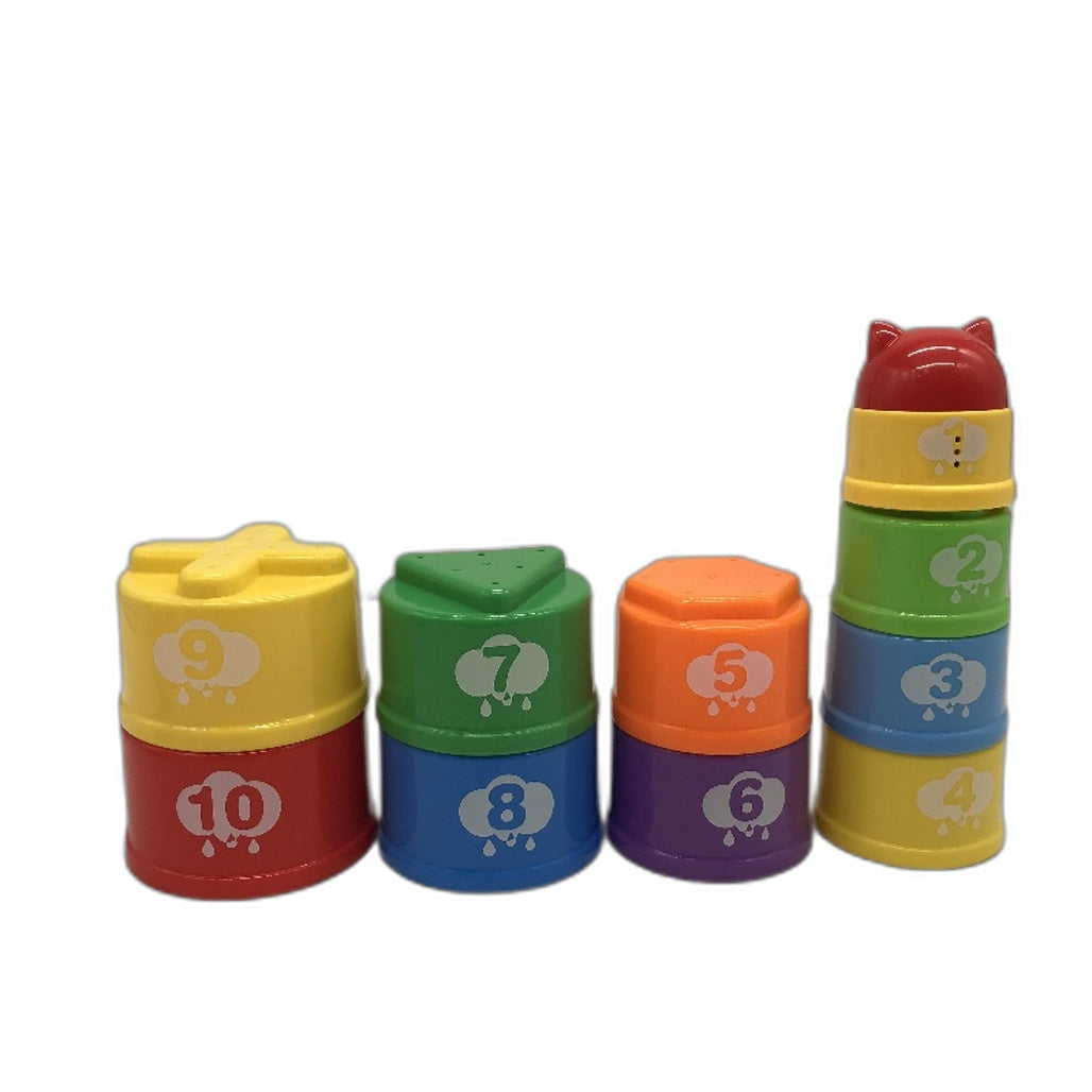 Rainbow Stacking Cup With Sound & Light Battery Operated Baby Infant Toys NEW