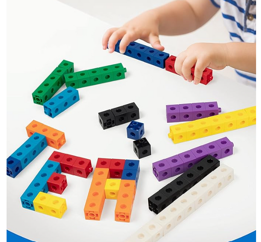 Linking Cubes 300PCS With Storage Box Math Learning Toys Counting Blocks NEW