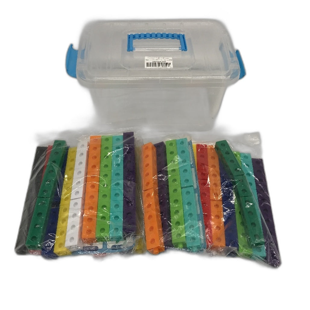 Linking Cubes 300PCS With Storage Box Math Learning Toys Counting Blocks NEW