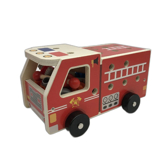 Wooden Tool Cart Toolbox Truck Kids DIY Toy STEM Learning Building Parts NEW