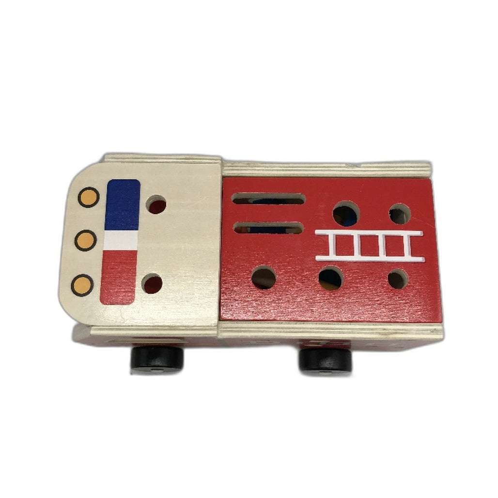 Wooden Tool Cart Toolbox Truck Kids DIY Toy STEM Learning Building Parts NEW