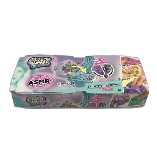 Crazy Sensations 4 Pack Mix N Match Slime Satisfying Compounds ASMR Sound NEW