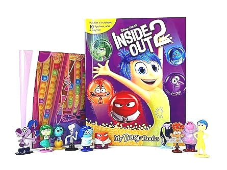 Phidal My Busy Book Disney Inside Out 2 Storybook Playmat & 10 Figurines NEW