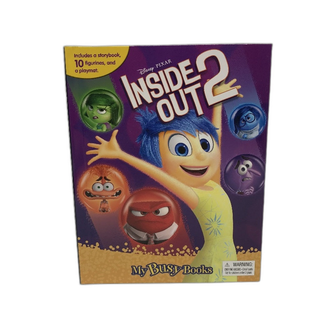 Phidal My Busy Book Disney Inside Out 2 Storybook Playmat & 10 Figurines NEW