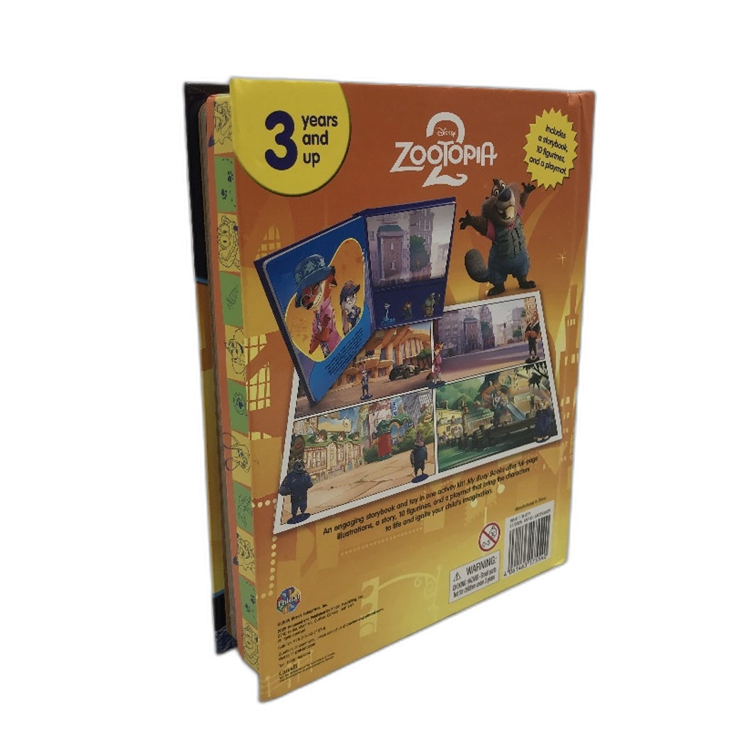 Phidal My Busy Book Disney Zootopia 2 Storybook Playmat & 10 Figurines NEW