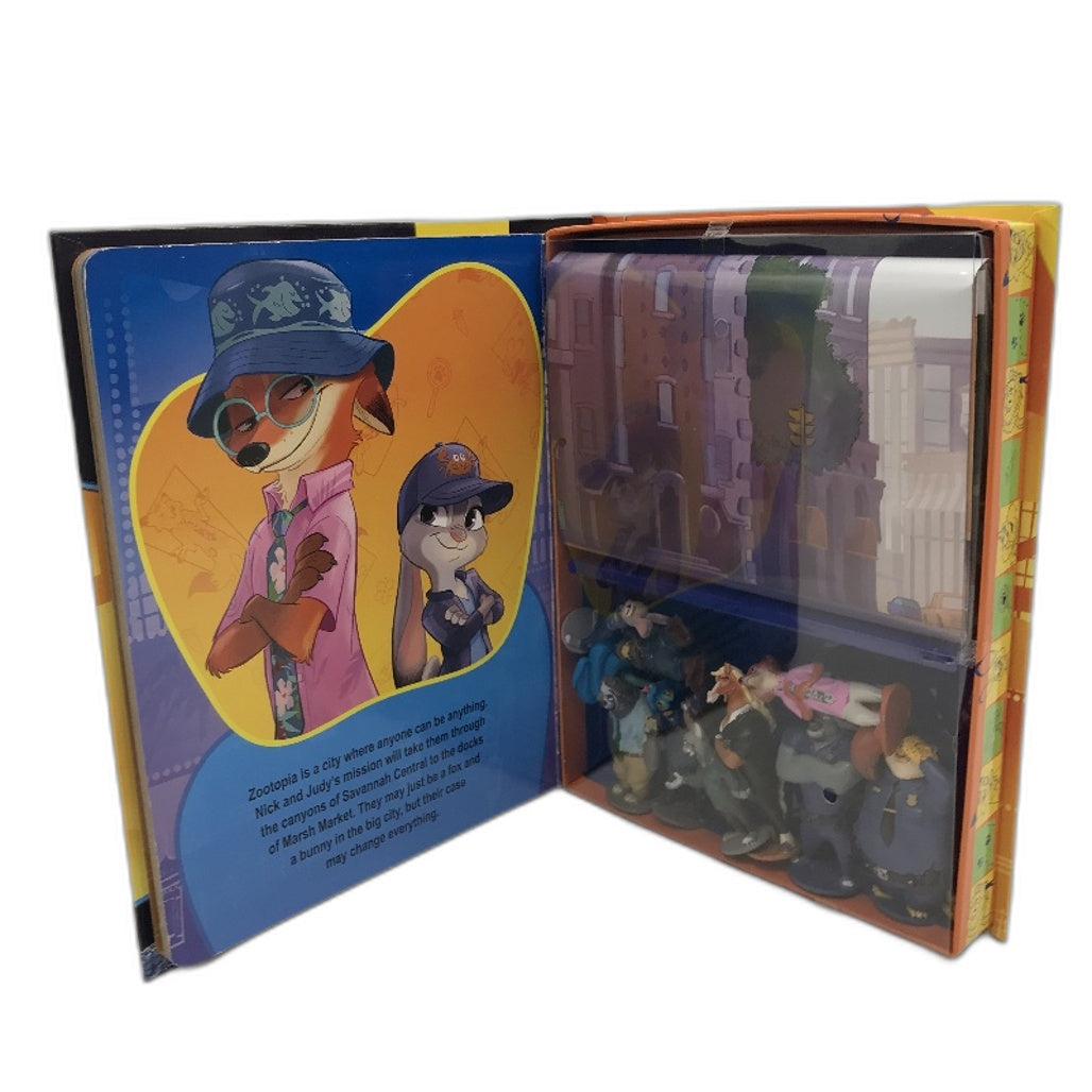 Phidal My Busy Book Disney Zootopia 2 Storybook Playmat & 10 Figurines NEW