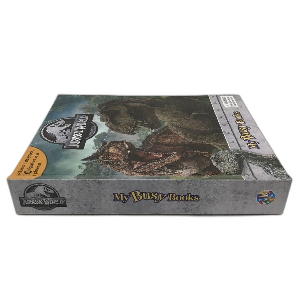 Phidal My Busy Book Jurassic World Storybook Playmat & 10 Figurines NEW