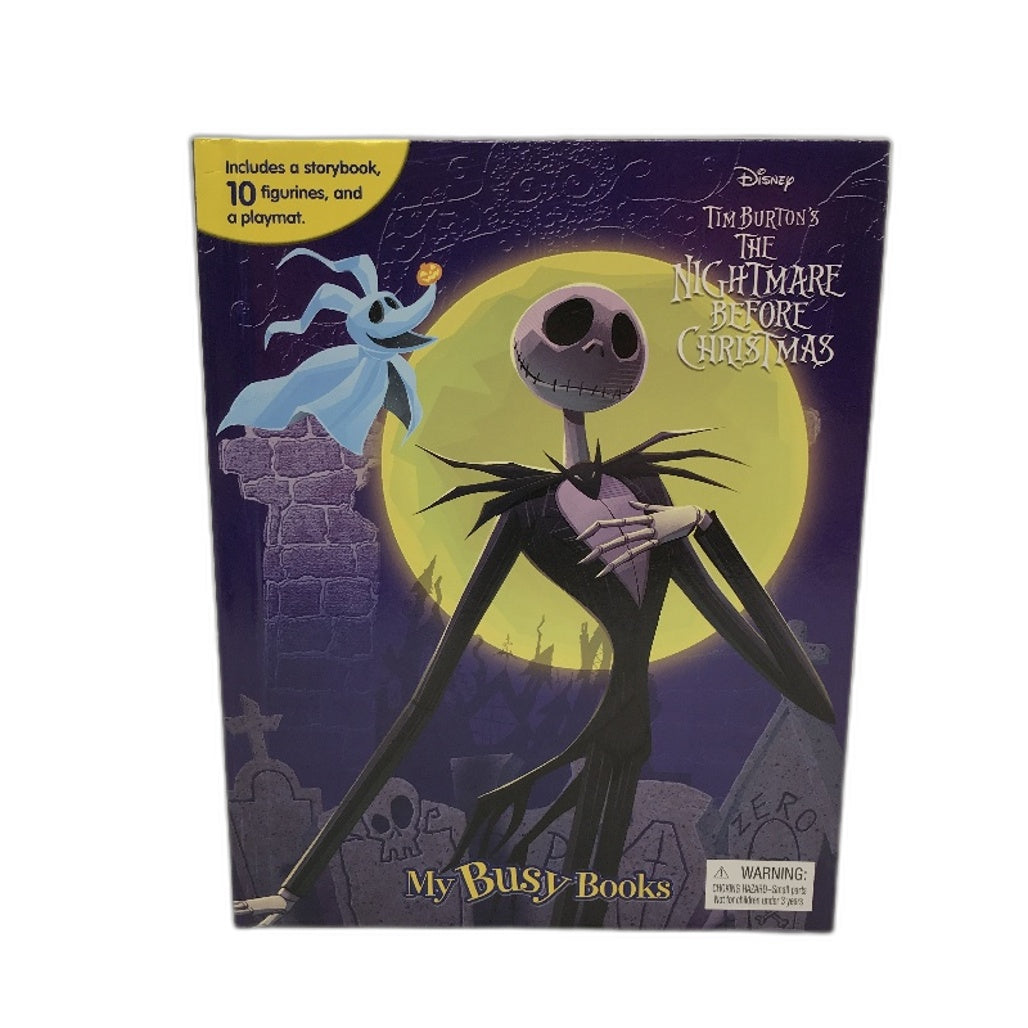 Phidal Busy Book The Nightmare Before Christmas Storybook Playmat 10 Figures NEW
