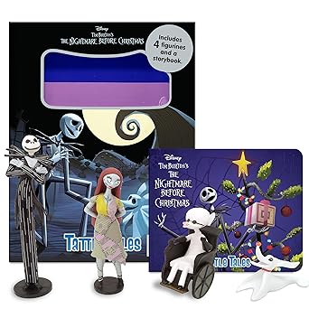 Phidal Busy Book The Nightmare Before Christmas Storybook With 4 Figurines NEW