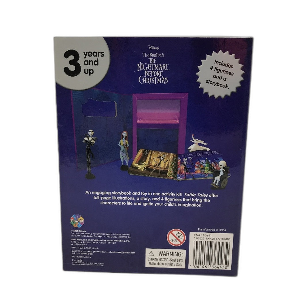 Phidal Busy Book The Nightmare Before Christmas Storybook With 4 Figurines NEW