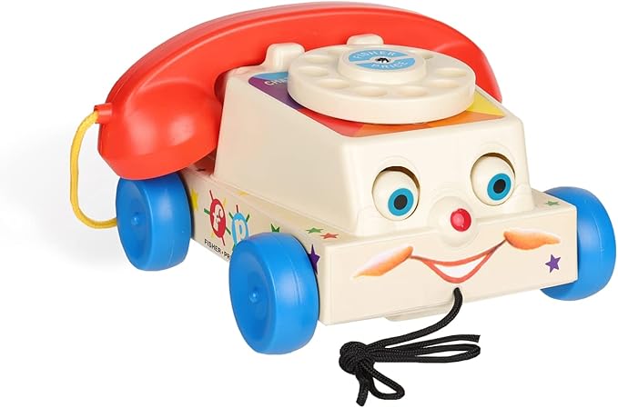 Fisher Price Classics Retro Chatter Phone Ringing Rotary Dial Moveable Eyes NEW
