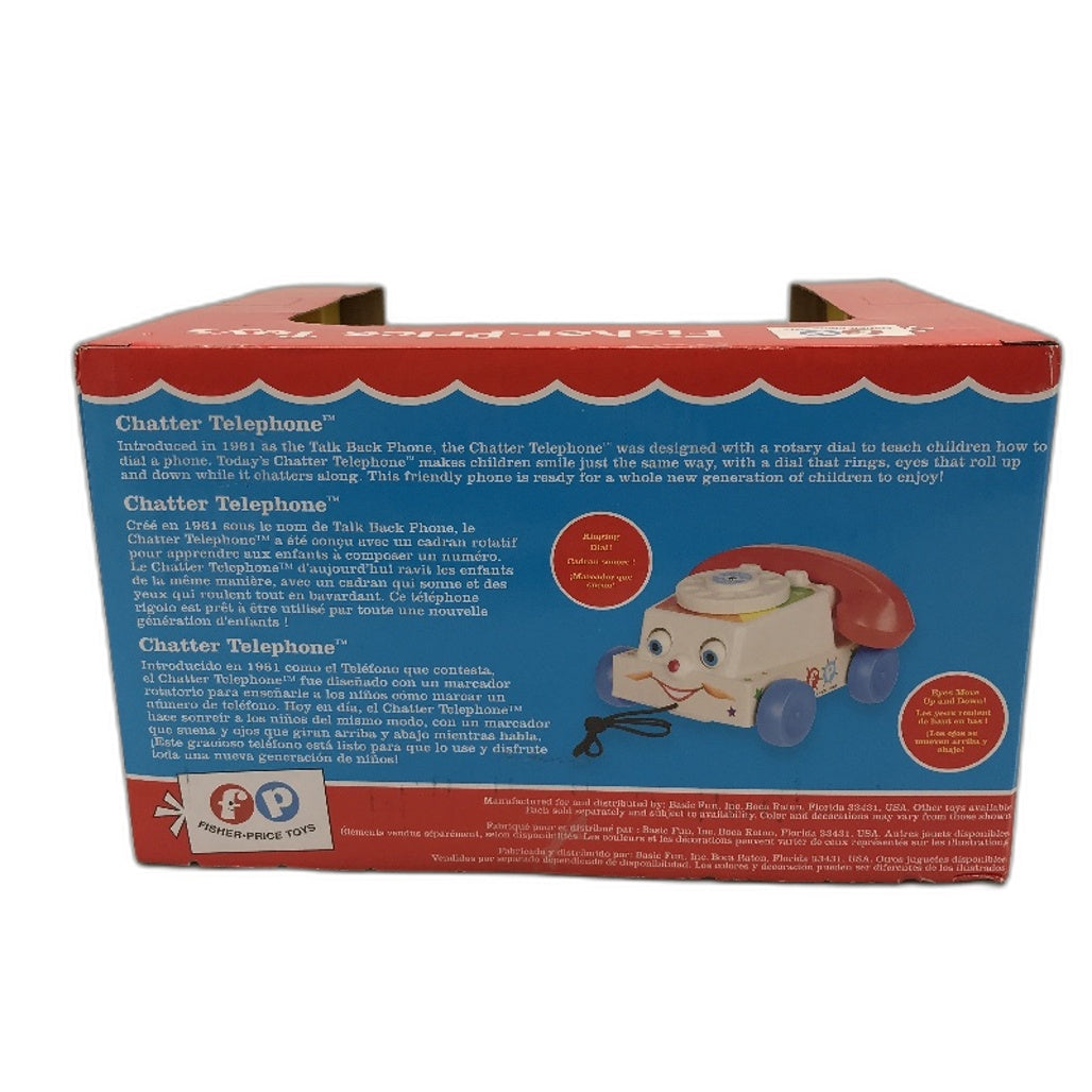 Fisher Price Classics Retro Chatter Phone Ringing Rotary Dial Moveable Eyes NEW