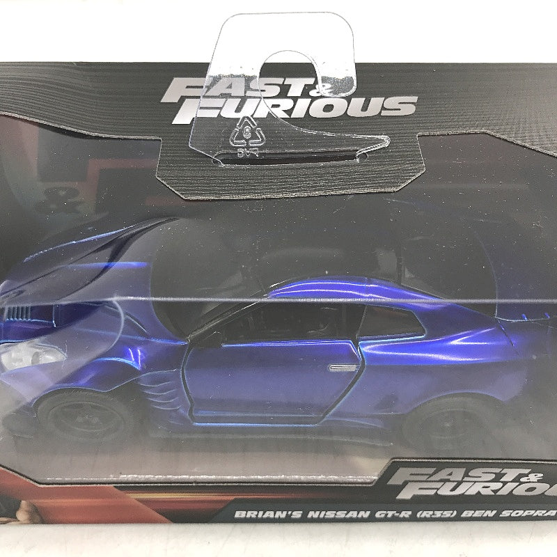 Jada Fast & Furious 1:32 Nissan GT-R R35 Ben Sopra Diecast Metal Toy Car NEW
