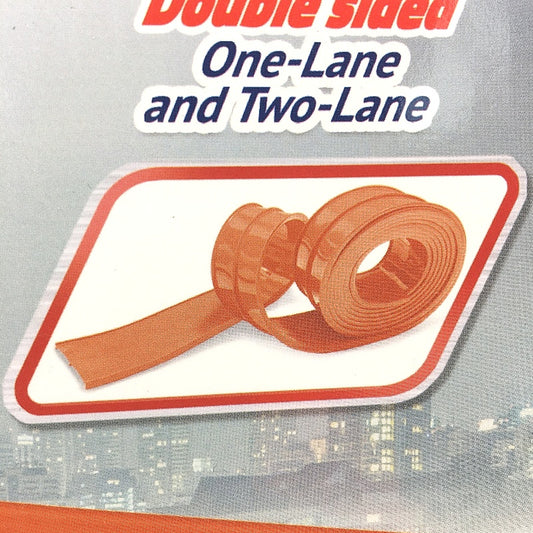 Diecast Car Double Sided 1 Or 2 Lanes Flexible Racing Track For 1:64 Scale NEW