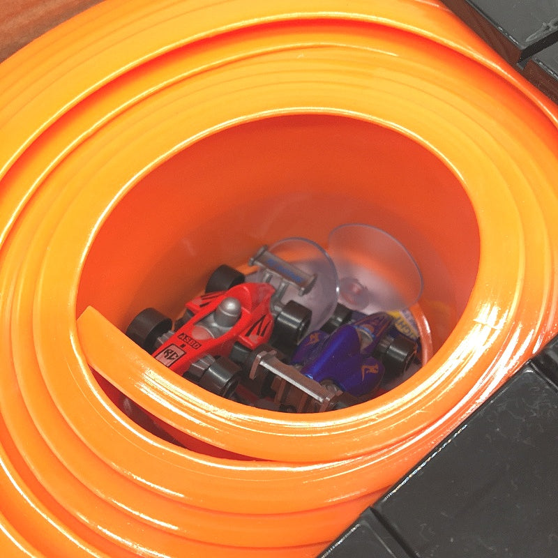 Diecast Car Double Sided 1 Or 2 Lanes Flexible Racing Track For 1:64 Scale NEW