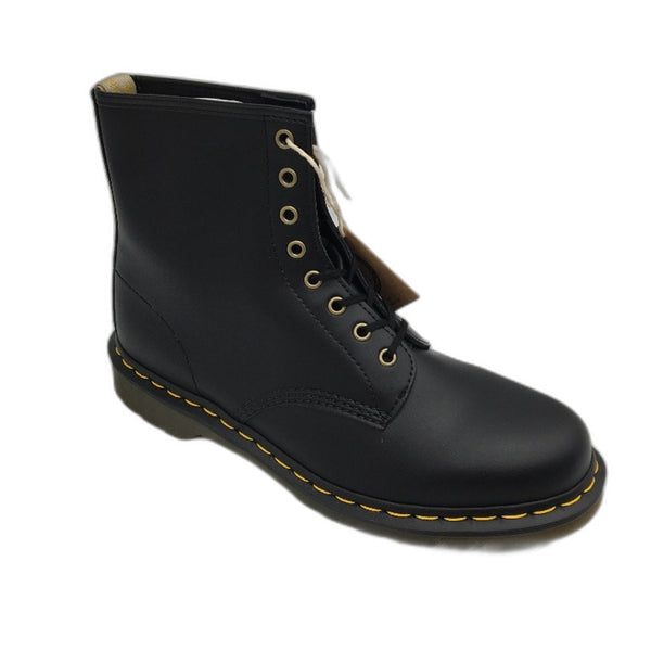 Dr Martins Black Vegan Synthetic Leather Boots Mens Size US12 UK11 EU 46 NEW