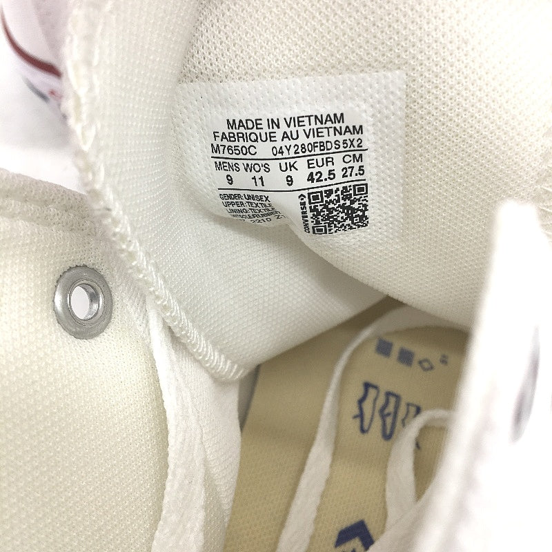 Converse All Star Chuck Taylor White Basketball Sneakers Unisex EU42.5 M9 L11