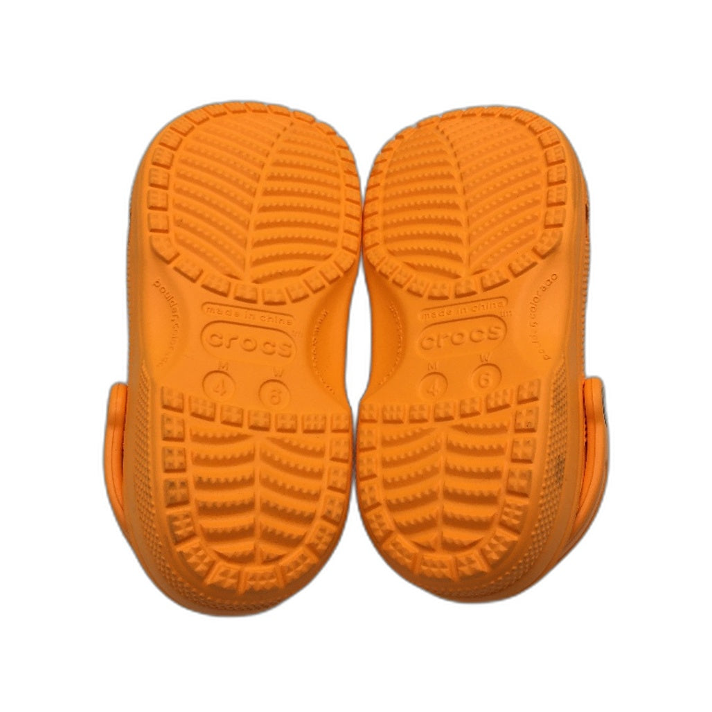 Crocs Iconic Comfort Classic Clog Shoe Orange Unisex US M4 W6 EU 36-37 NEW